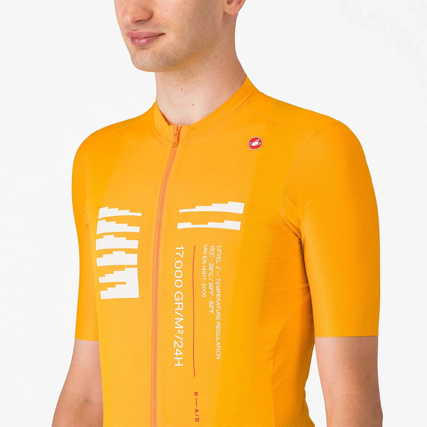 CASTELLI ESPRESSO R--A/D Trikot Kurzarm Orange - Image 6