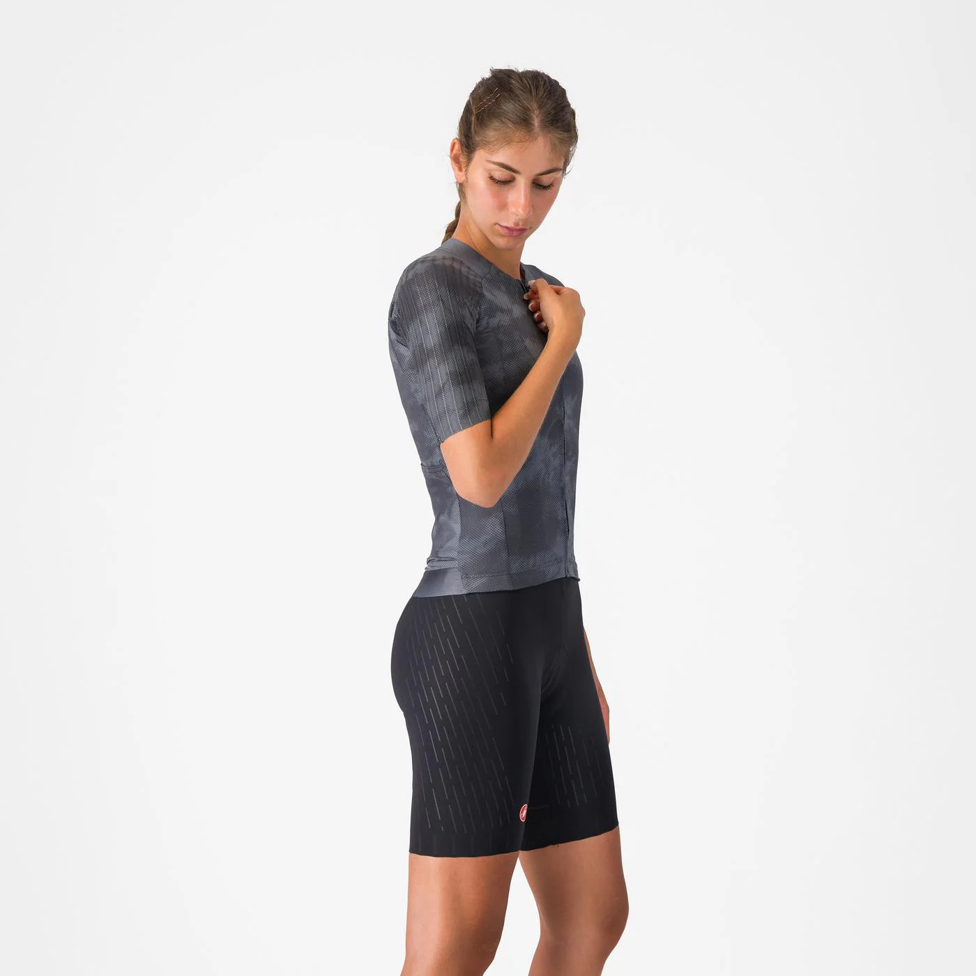 CASTELLI FREE AERO RACE Kurze Trägerhose Damen Schwarz - Image 8