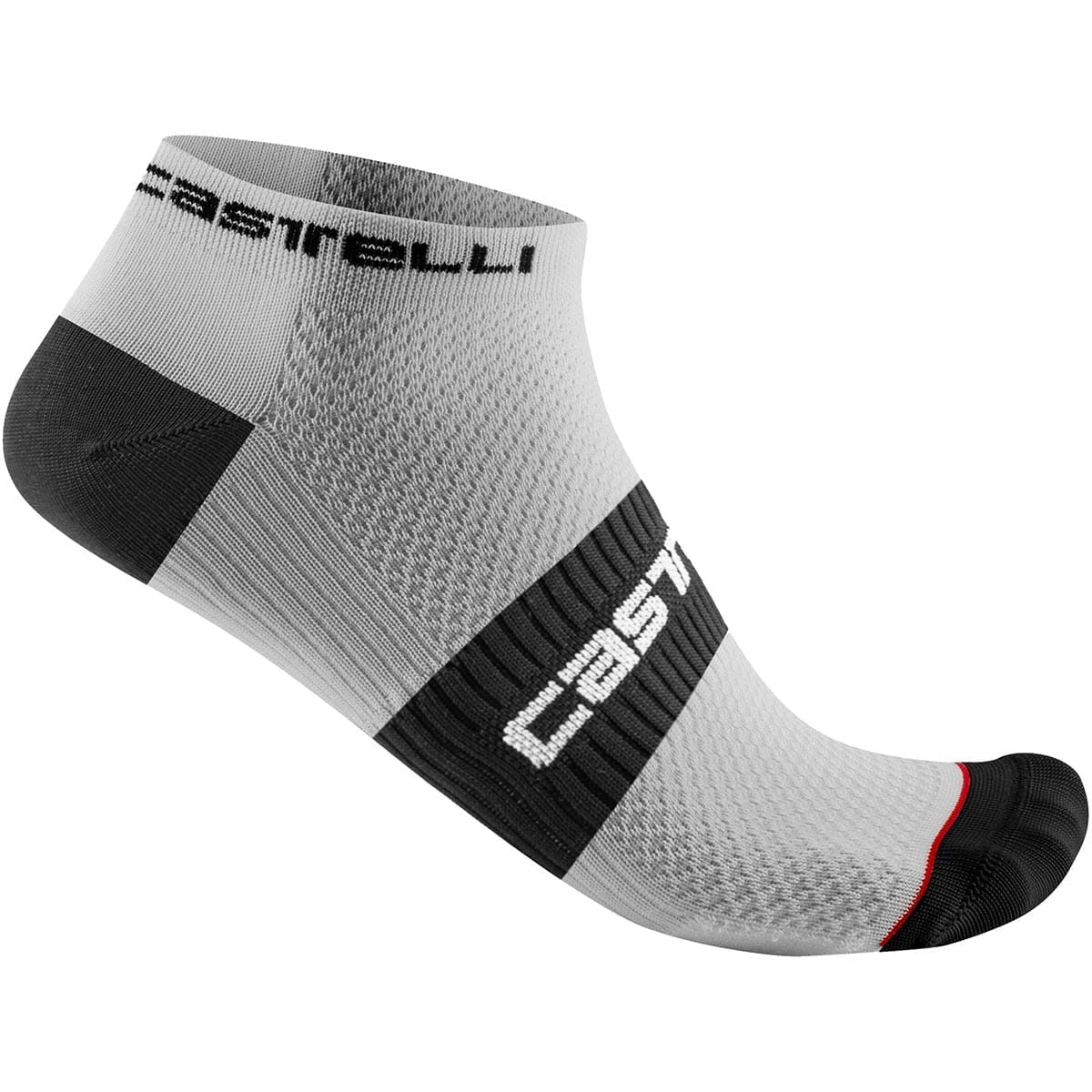 CASTELLI LOWBOY 2 Socken Weiß/Schwarz