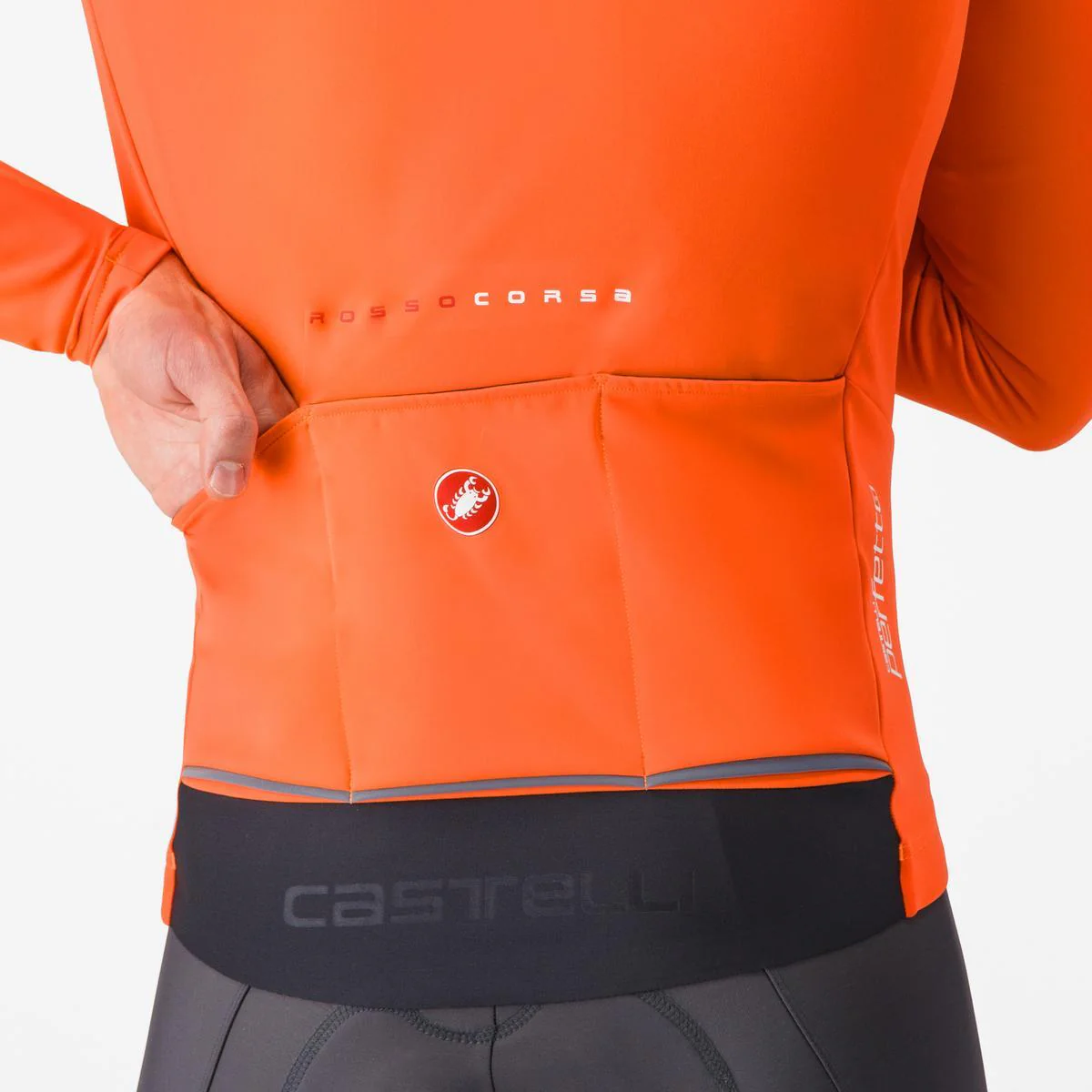 CASTELLI PERFETTO AIR Jacke Orange/Schwarz - Image 6