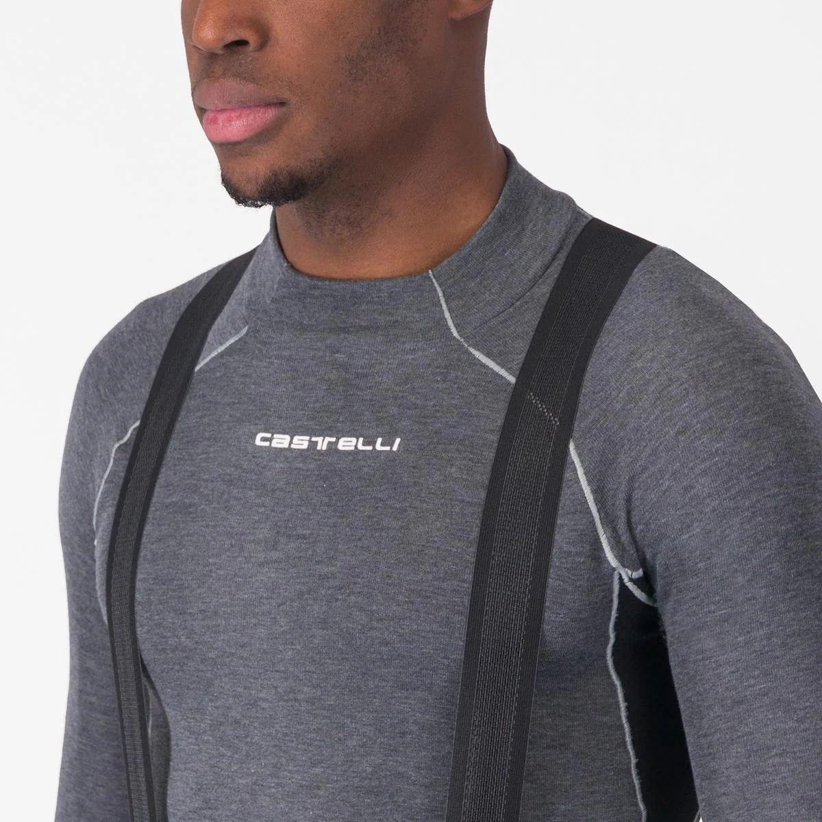 CASTELLI UNLIMITED Lange Trägerhose Schwarz - Image 4