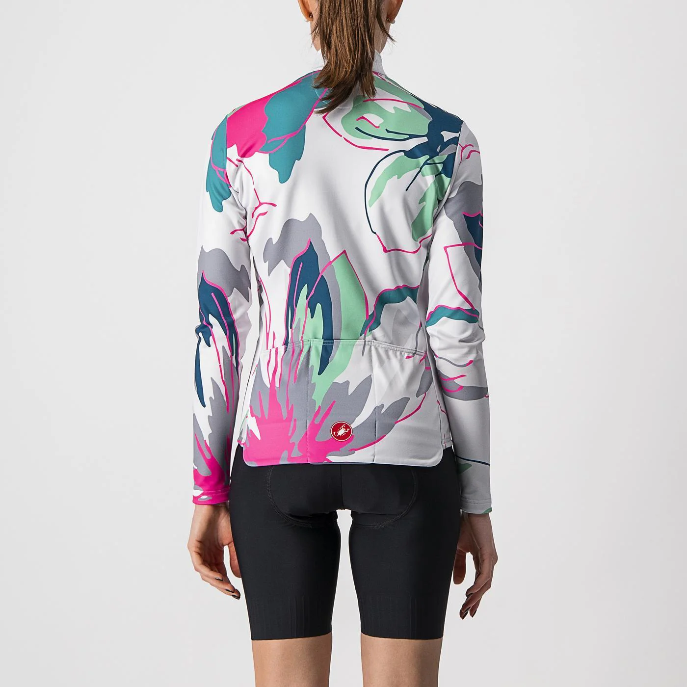 CASTELLI UNLIMITED THERMAL Damen Langarmtrikot Grau/Blau - Image 2