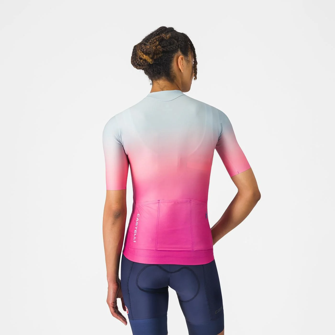 CASTELLI UPF Damen Trikot Kurzarm Rosa - Image 2