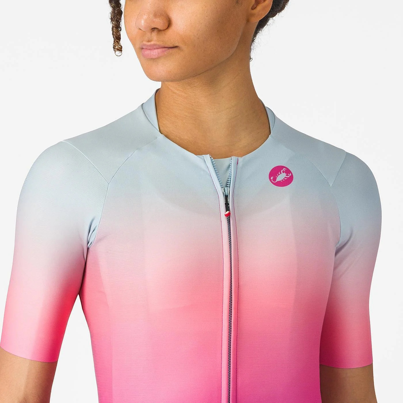 CASTELLI UPF Damen Trikot Kurzarm Rosa - Image 3