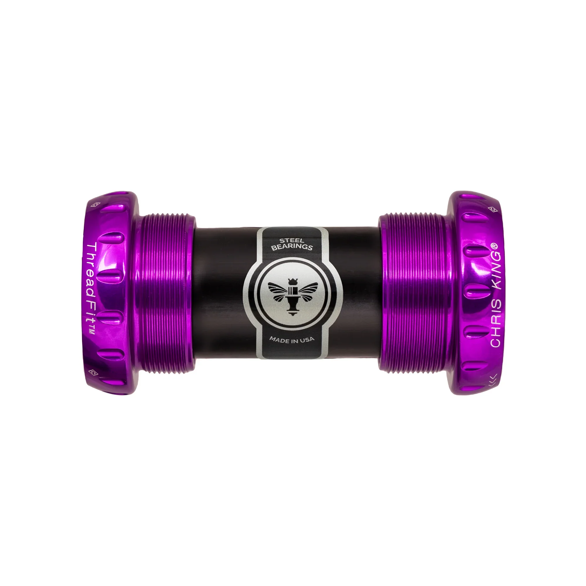 CHRIS KING ThreadFit 24 68/73mm Tretlagergehäuse Violett