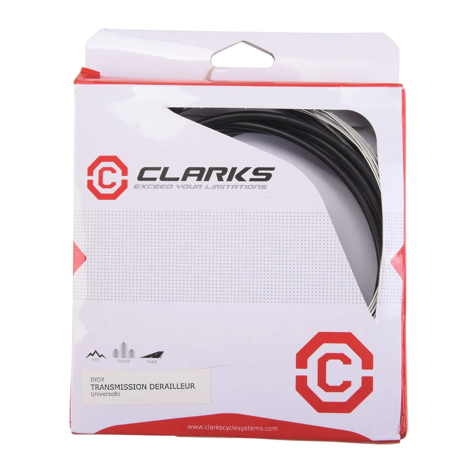 CLARKS Kabel- und Umlenkungssatz Edelstahl Schwarz