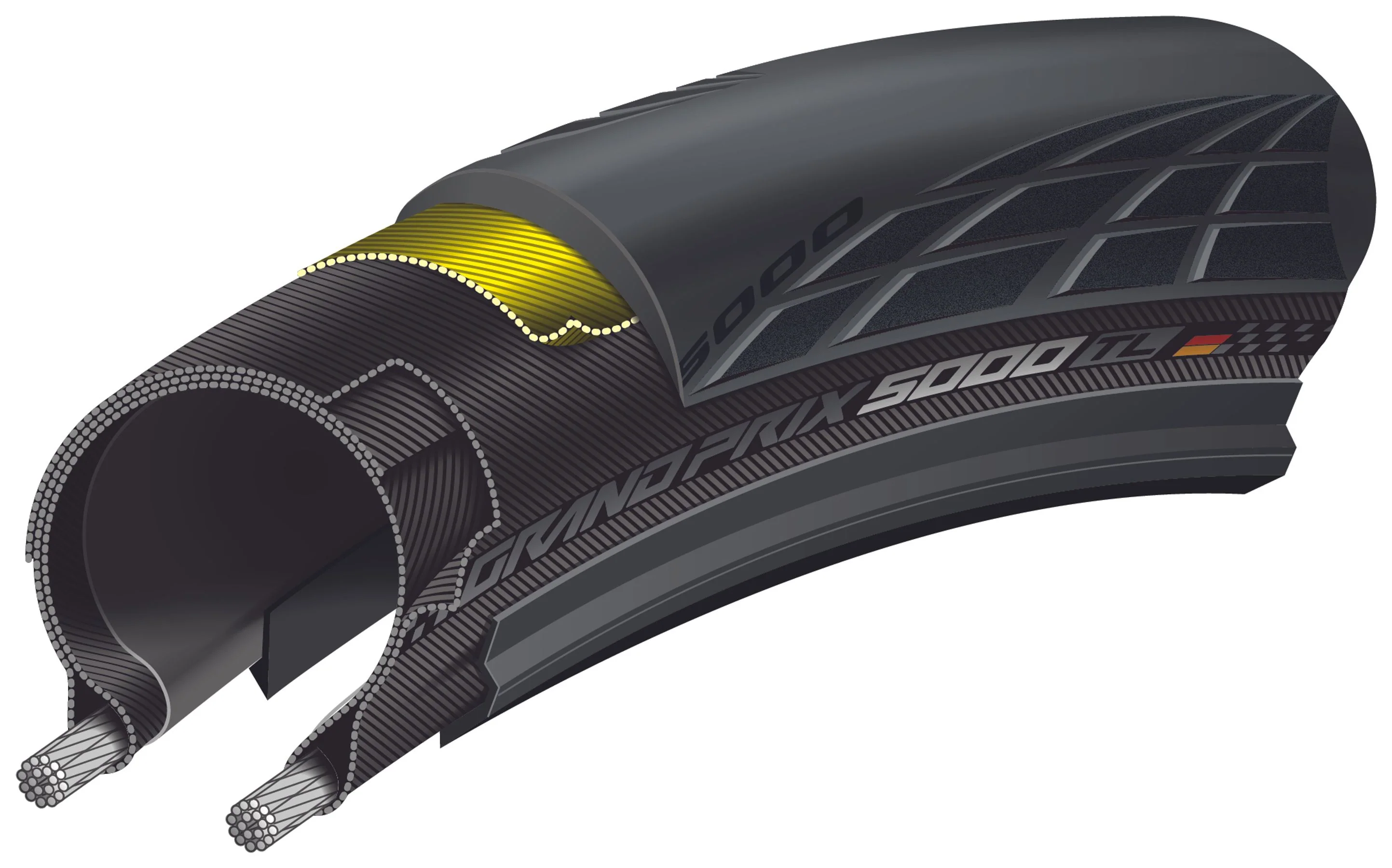 CONTINENTAL GRAND PRIX 5000 S TR 700c Tubeless Ready Reifen Schwarz - Image 5