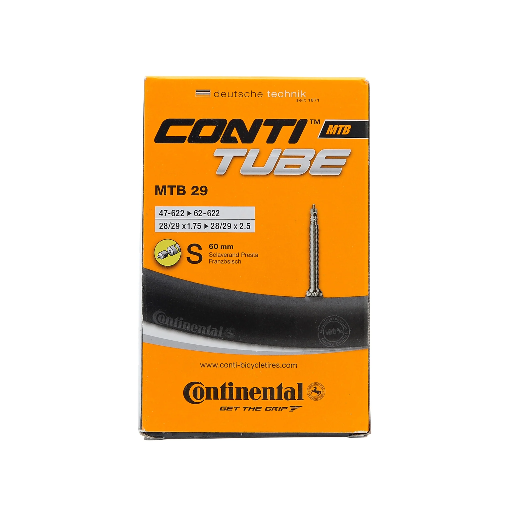 CONTINENTAL Fahrradschlauch 29x1.75-2.5 Presta 60mm
