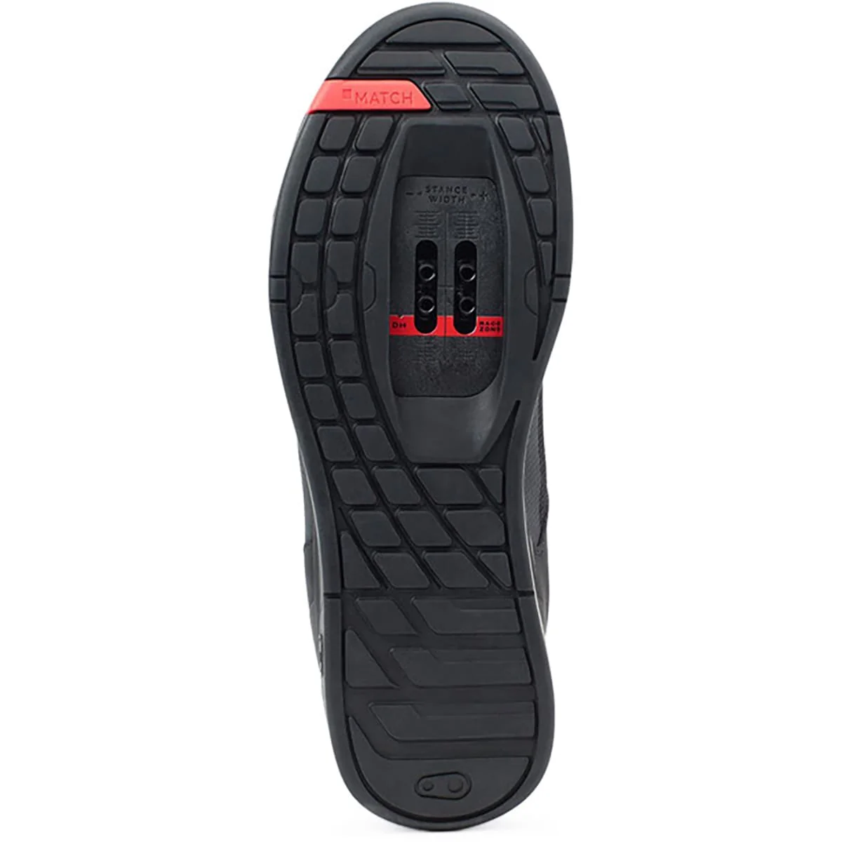 CRANKBROTHERS MTB-Schuhe MALLET LACE CLIP-IN Schwarz/Rot - Image 2