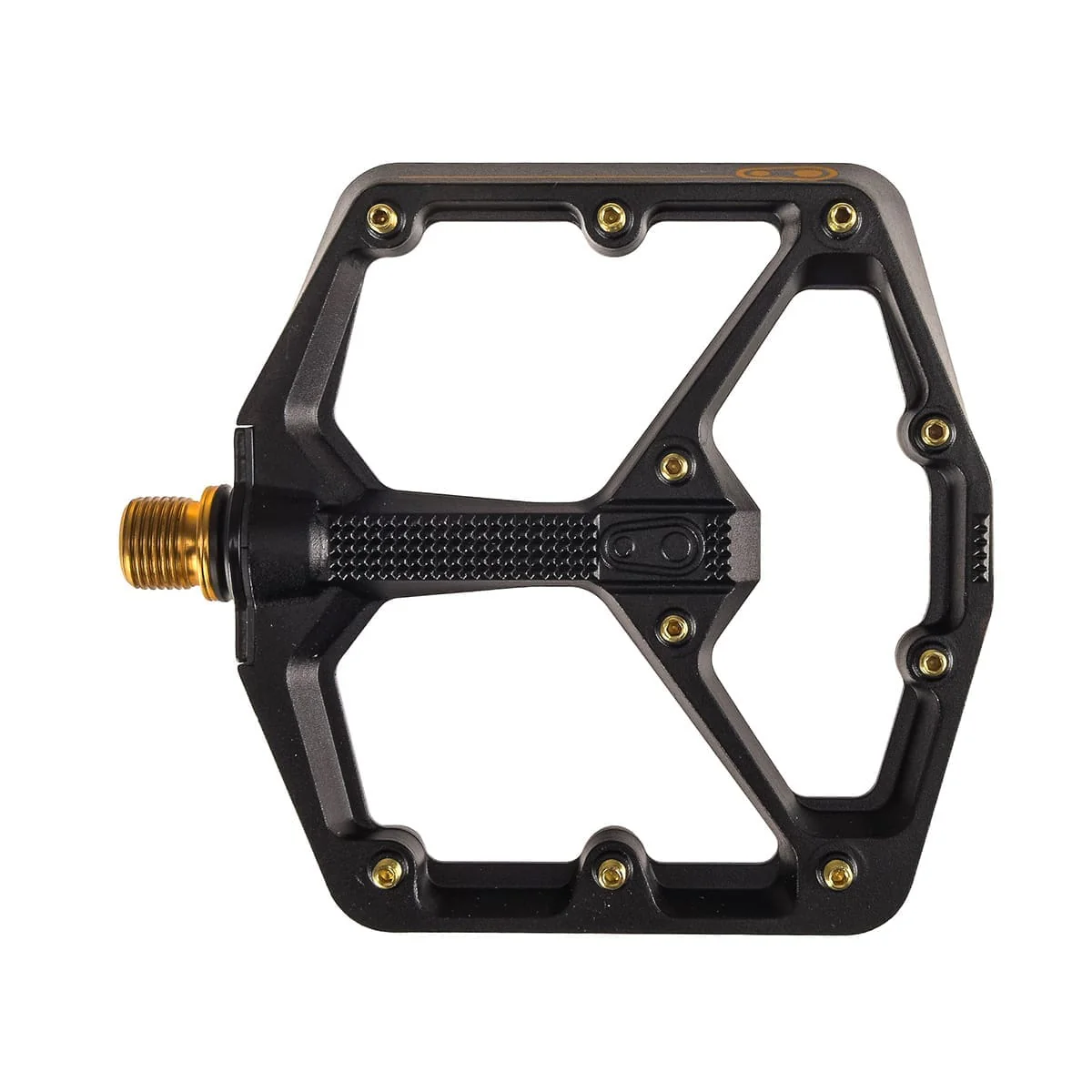 CRANKBROTHERS STAMP 11 Large Flat Pedals Schwarz/Gold - Image 3