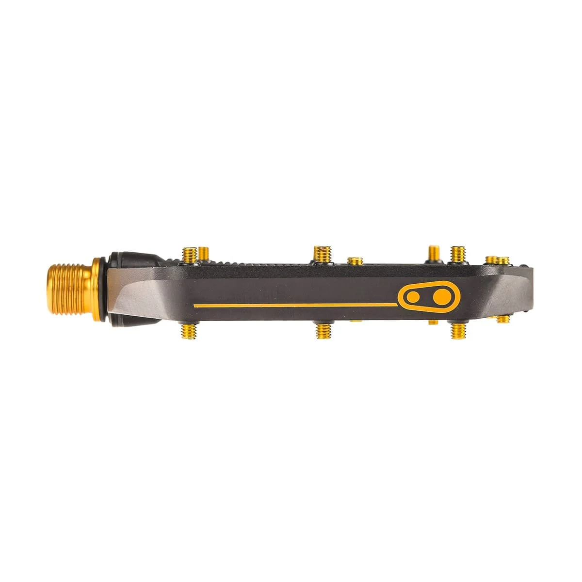 CRANKBROTHERS STAMP 11 Large Flat Pedals Schwarz/Gold - Image 5