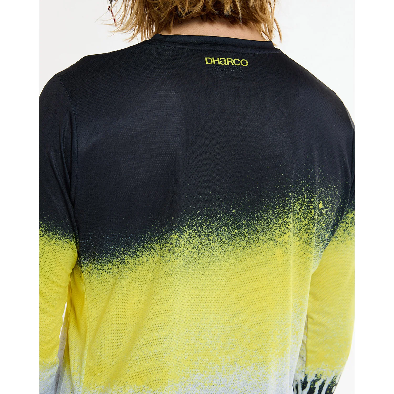 DHARCO RACE ACID RAIN Trikot Langarm Schwarz/Gelb - Image 5