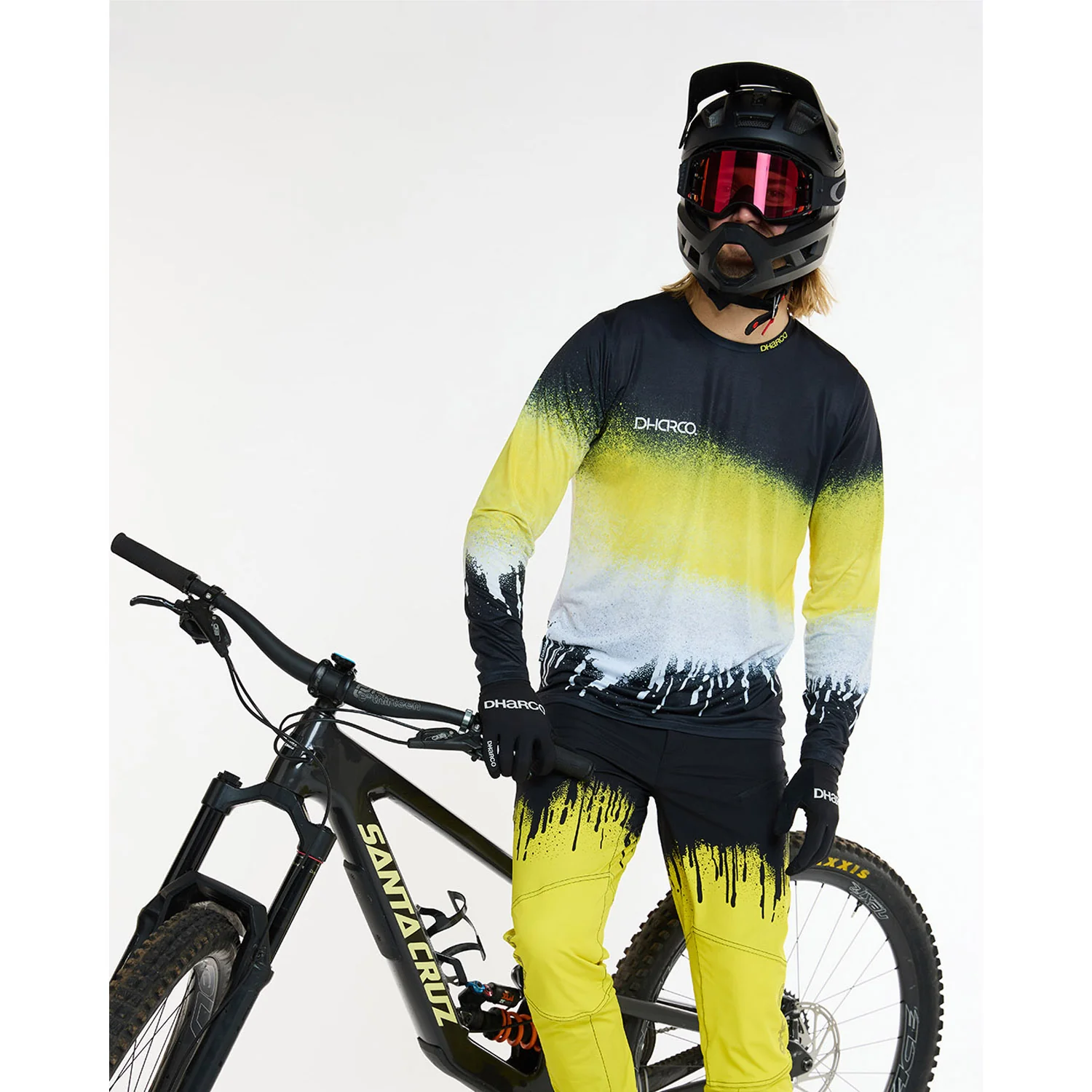 DHARCO RACE ACID RAIN Trikot Langarm Schwarz/Gelb - Image 6
