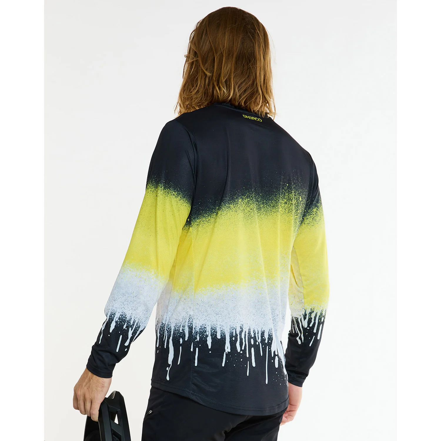 DHARCO RACE ACID RAIN Trikot Langarm Schwarz/Gelb - Image 7