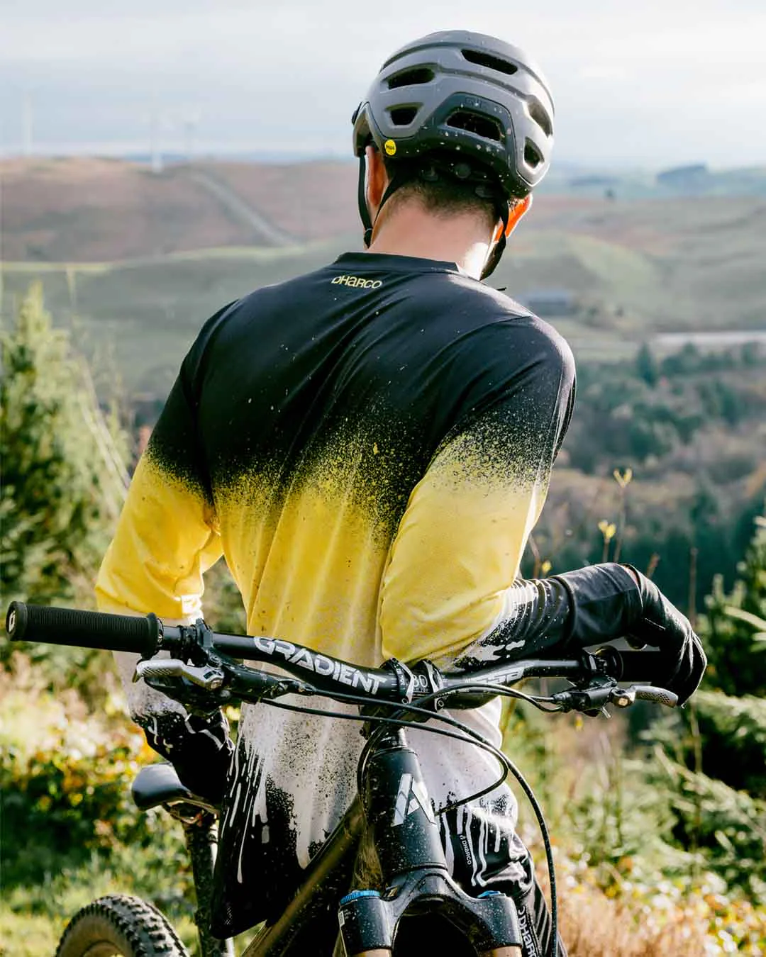 DHARCO RACE ACID RAIN Trikot Langarm Schwarz/Gelb - Image 8