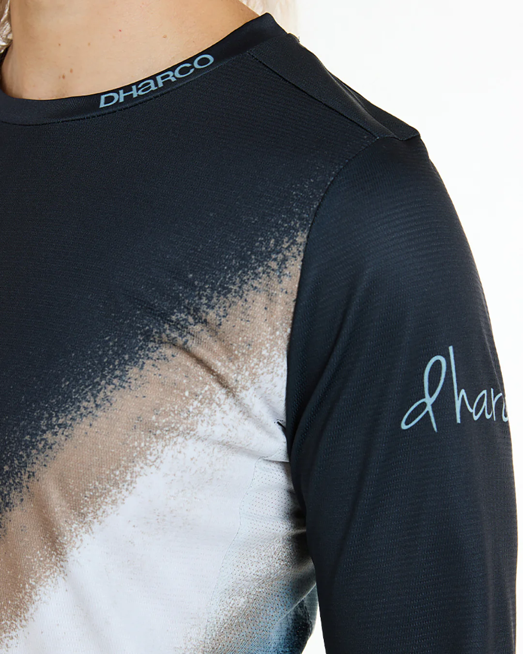 DHARCO GRAVITY GOLDEN STREAK Langarmtrikot Women Schwarz/Blau - Image 7