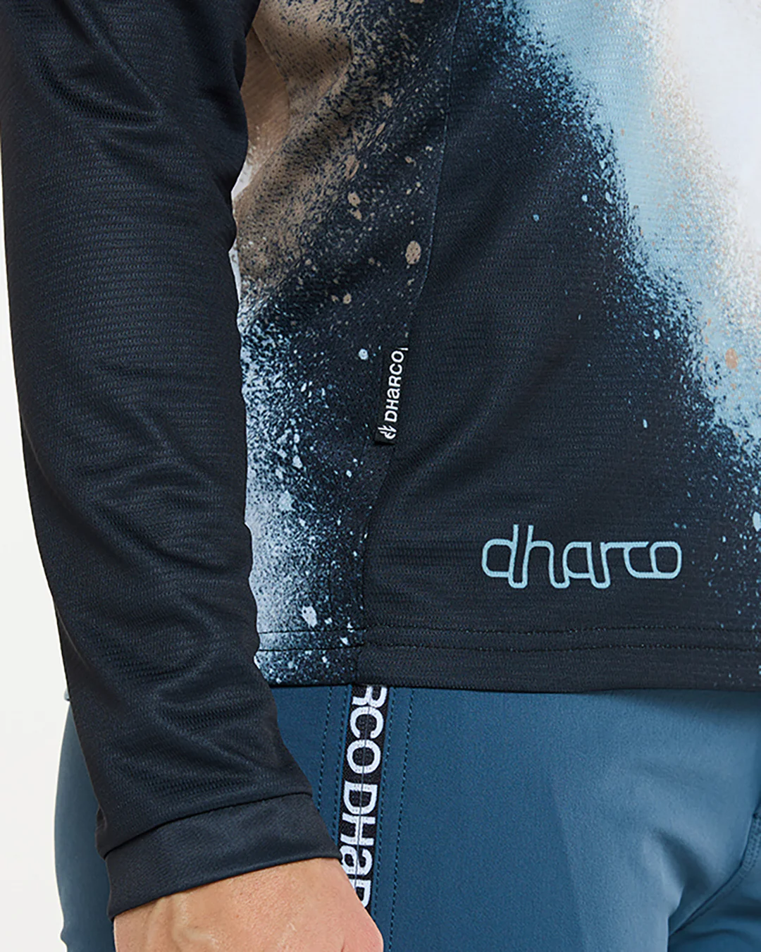 DHARCO GRAVITY GOLDEN STREAK Langarmtrikot Women Schwarz/Blau - Image 9