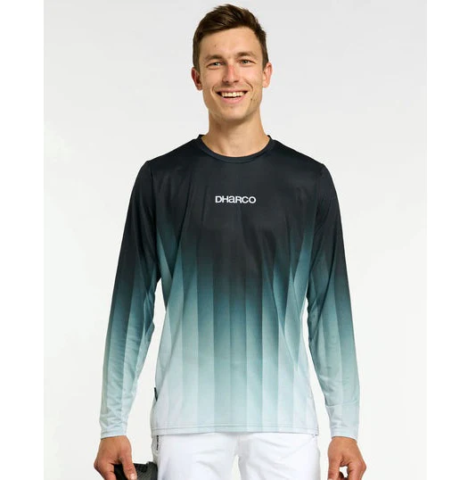 DHARCO RACE MIDNIGHT PRISM Trikot Langarm Grün