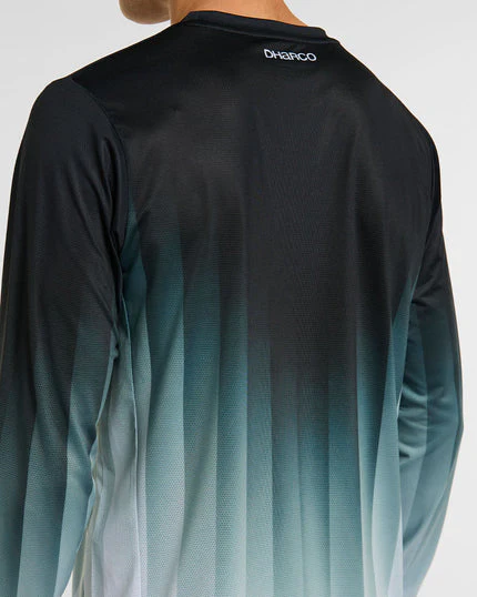 DHARCO RACE MIDNIGHT PRISM Trikot Langarm Grün - Image 5