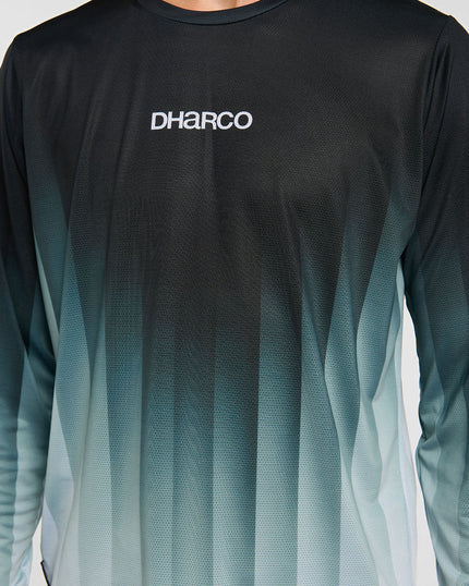 DHARCO RACE MIDNIGHT PRISM Trikot Langarm Grün - Image 6