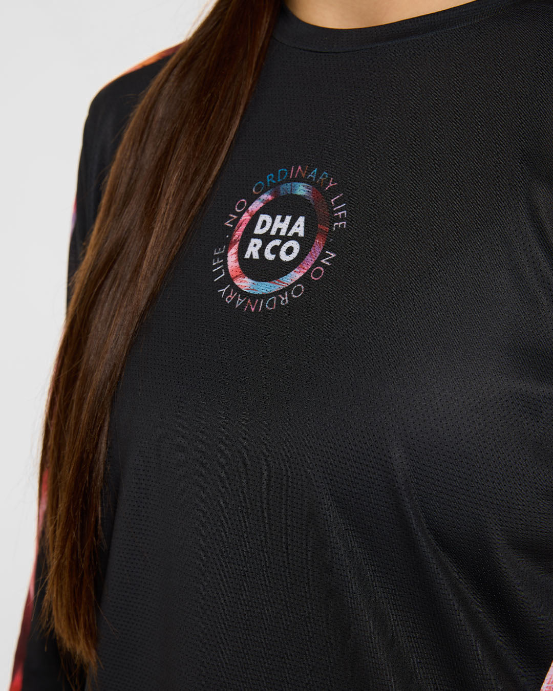DHARCO RACE NEBULA Langarmtrikot Women Schwarz/Pink - Image 6