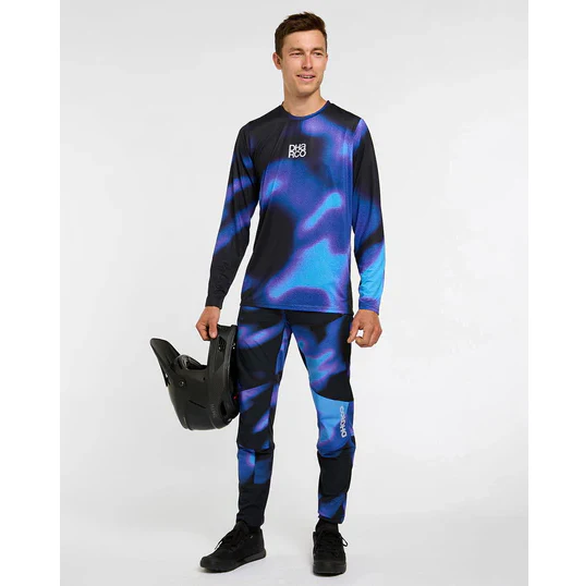 DHARCO RACE VORTEX Trikot Langarm Schwarz/Violett - Image 3