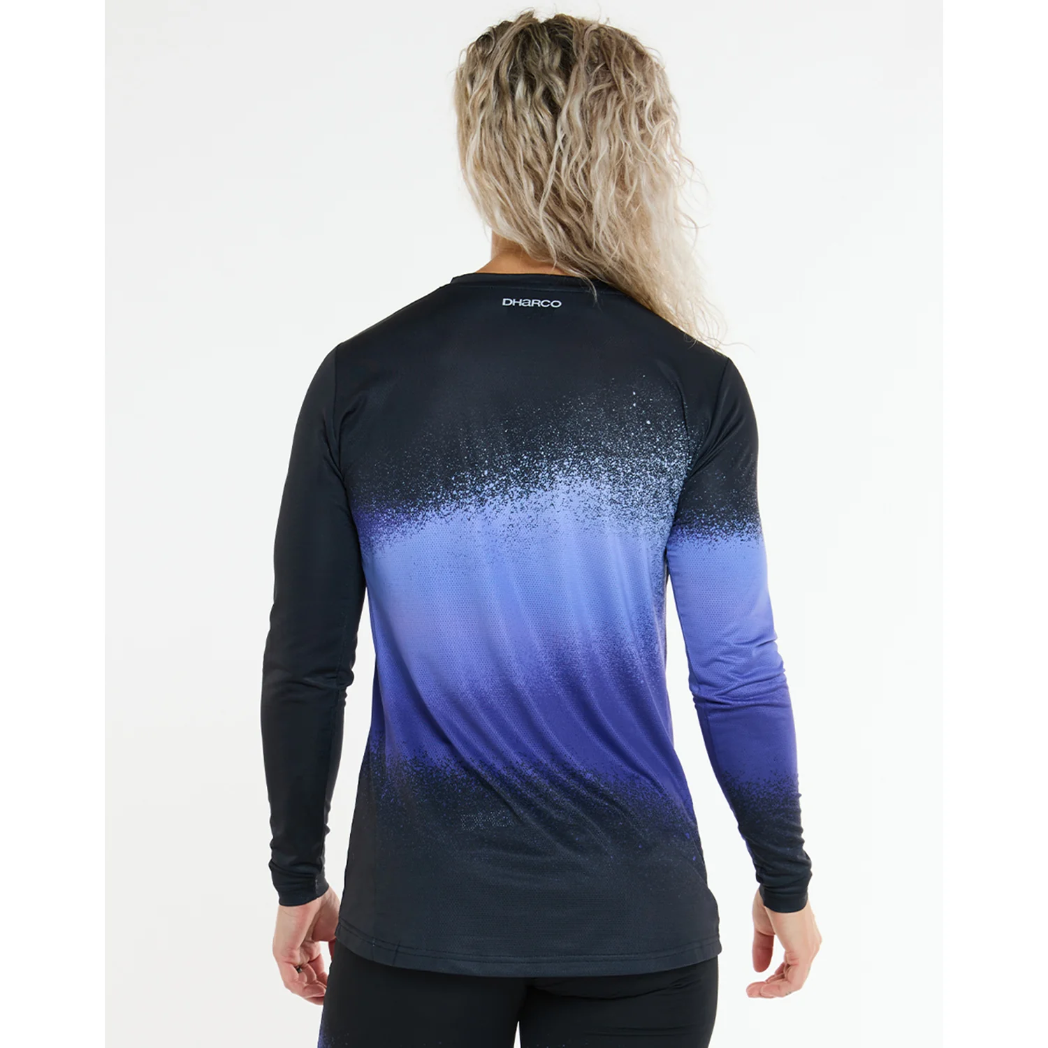 DHARCO RACE ULTRA VIOLETT Trikot Langarm Women Schwarz/Violett - Image 6