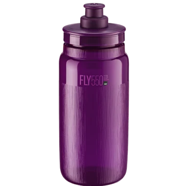 ELITE FLY TEX Trinkflasche (550ml) Violett Transparent