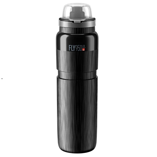 ELITE FLY VTT TEX Trinkflasche Schwarz/Grau - Image 3