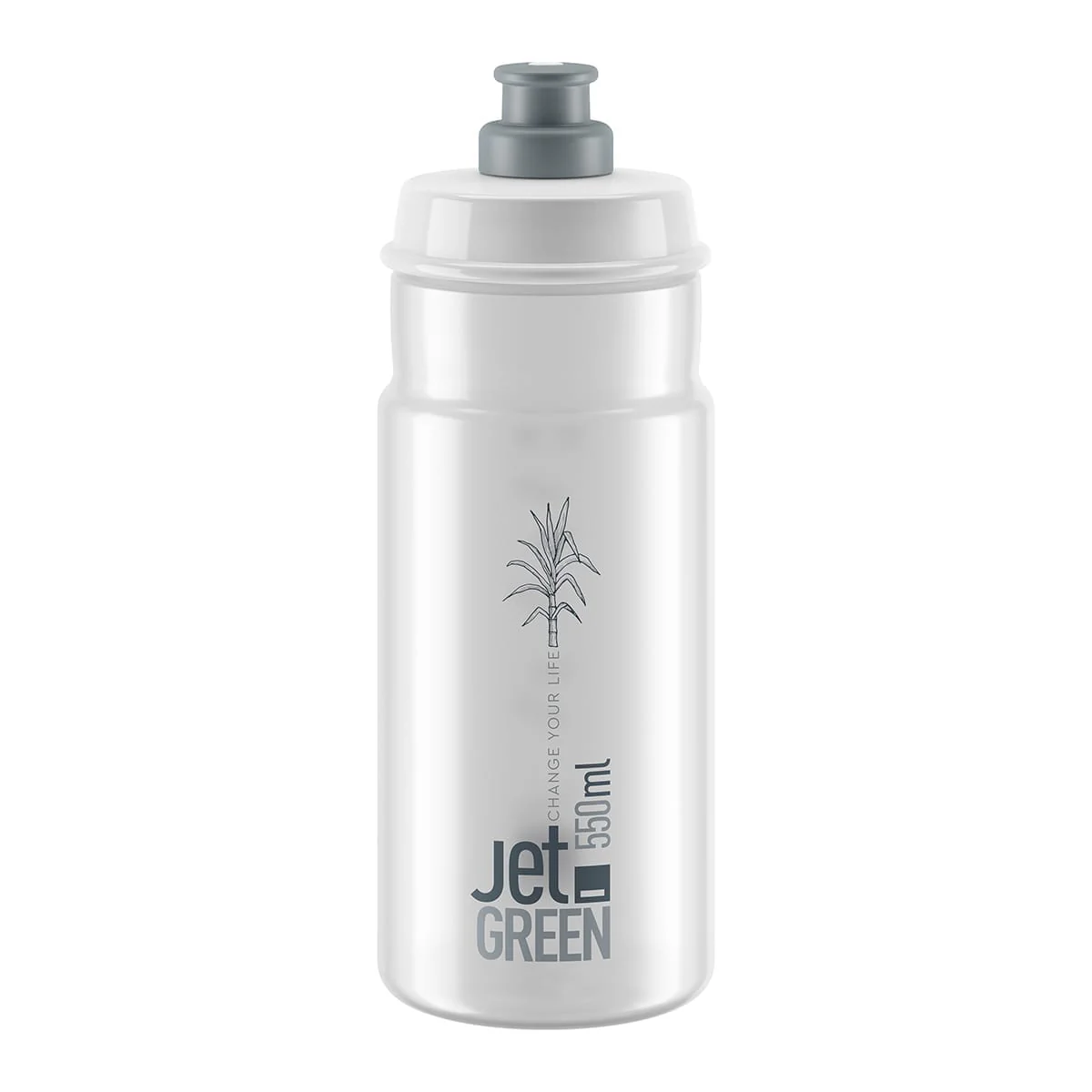 ELITE JET SUGAR CANE Trinkflasche Transparent/Grau