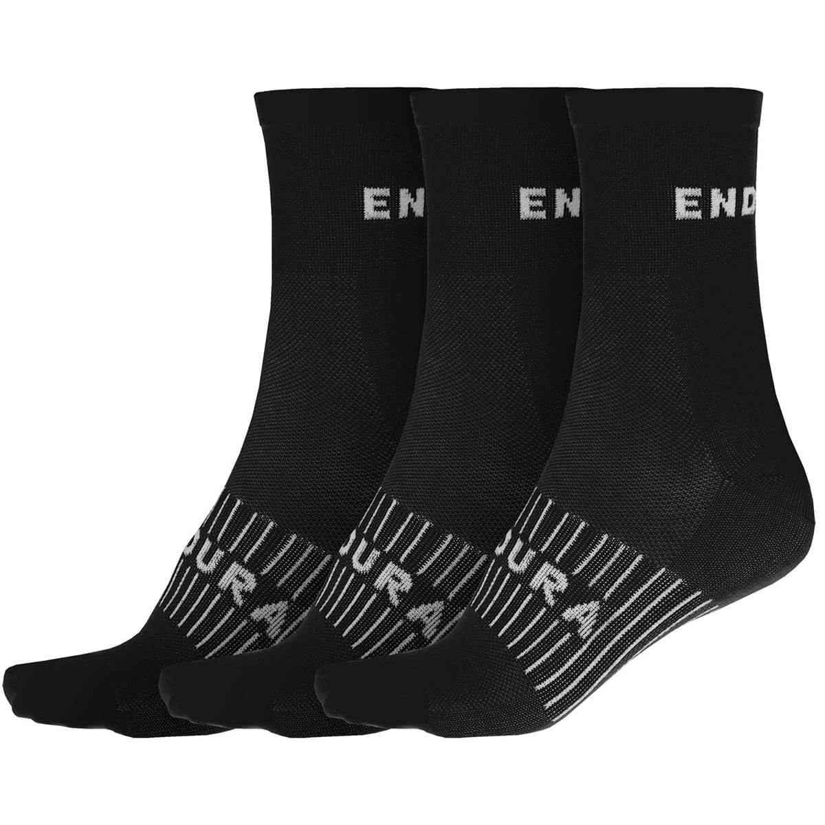 ENDURA COOLMAX Socken 3 Paar Schwarz