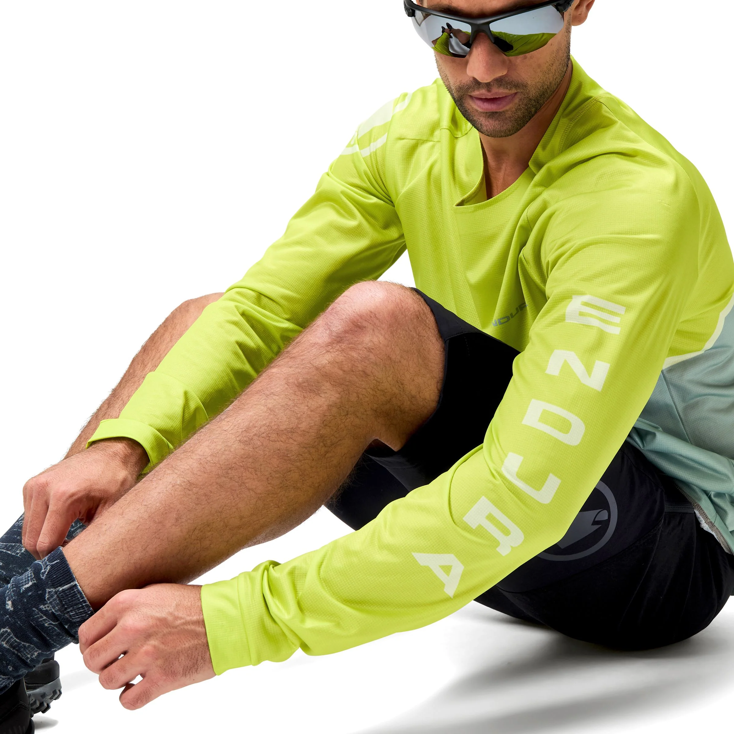 ENDURA CORE PRINTED Langarmtrikot Grün - Image 5