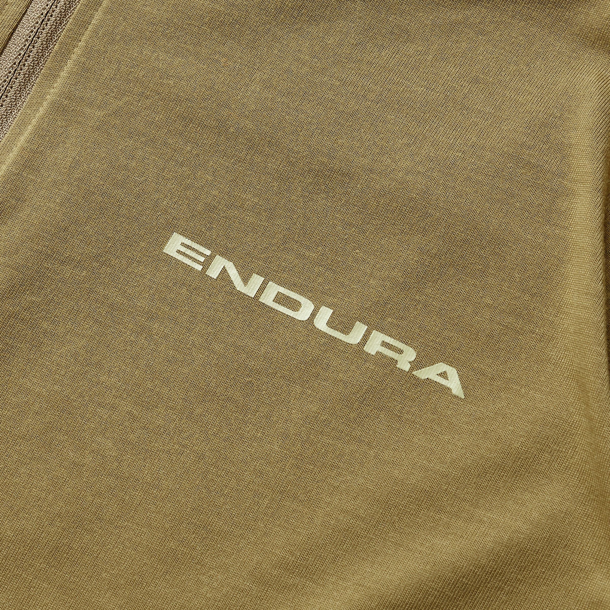 ENDURA LOOP ZIPPED Trikot Kurzarm Khaki - Image 4
