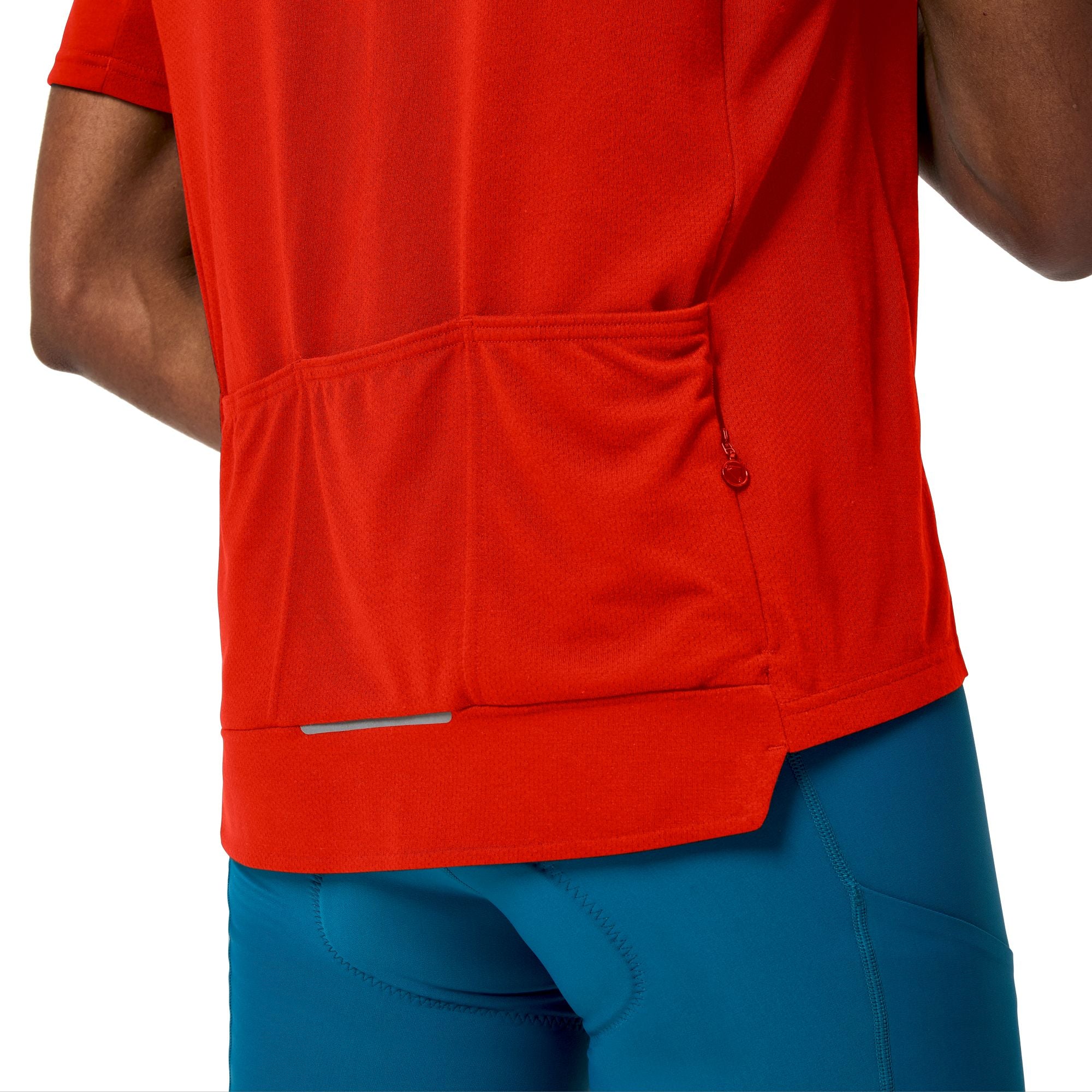 ENDURA LOOP ZIPPED Trikot Kurzarm Rot - Image 6