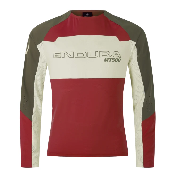 ENDURA MT500 BURNER LITE Trikot Langarm Rot