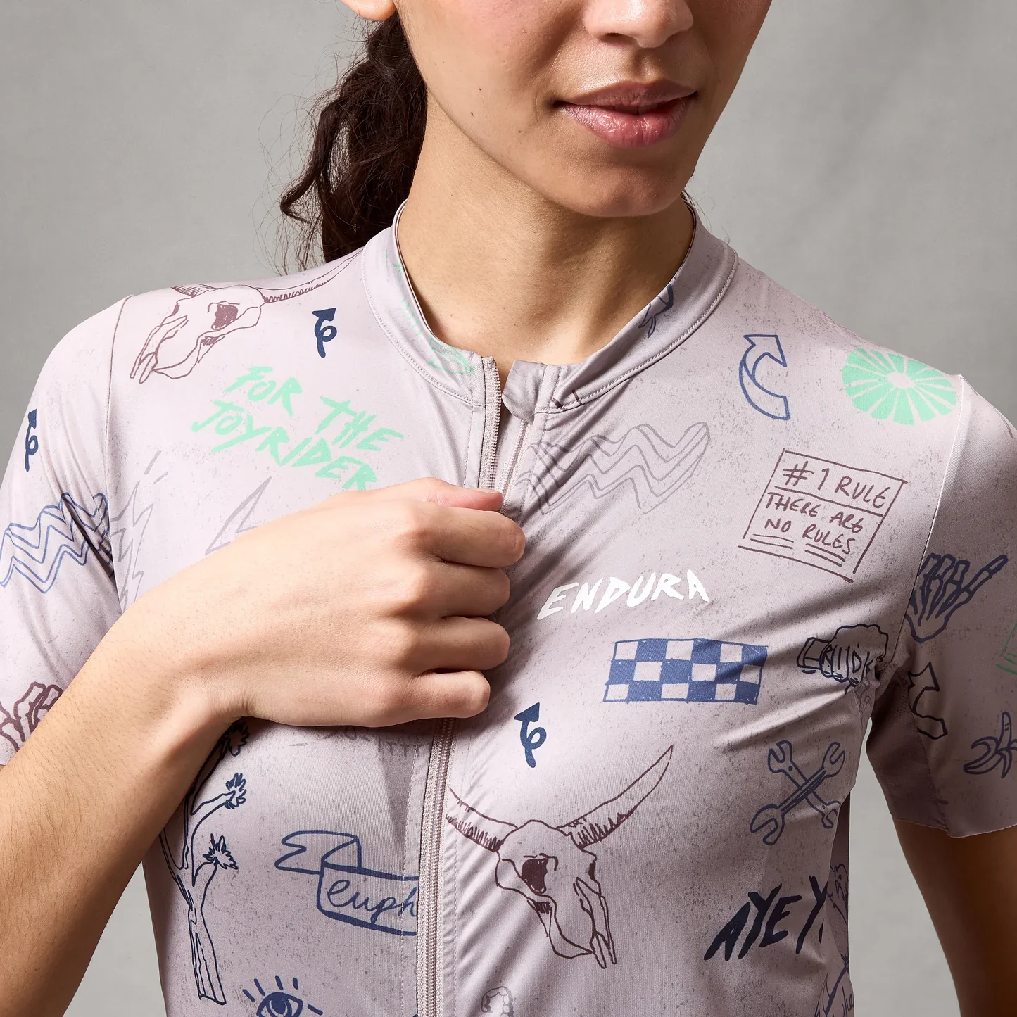 ENDURA PRO SL PRINT GTI Kurzarm Trikot Women Titanium - Image 8