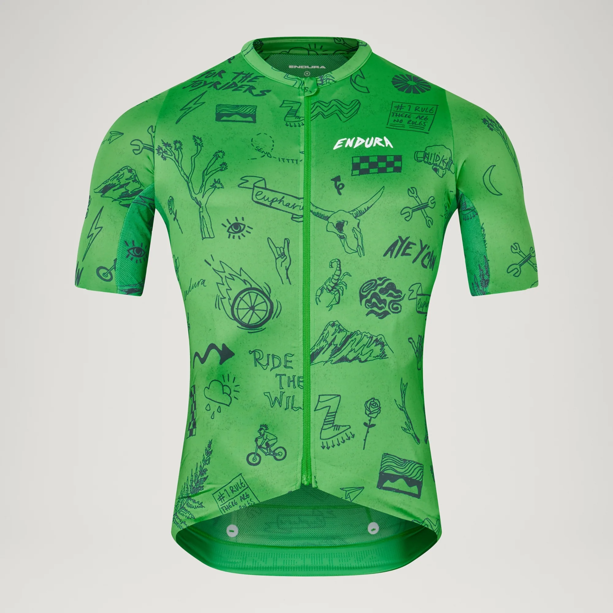 ENDURA PRO SL PRINT Trikot Kurzarm Grün - Image 5