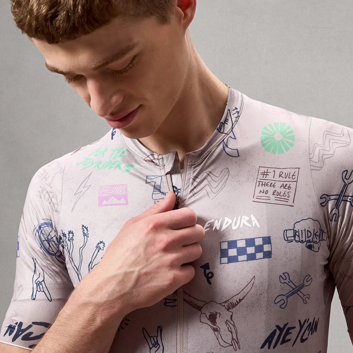 ENDURA PRO SL PRINT Trikot Kurzarm Titanium - Image 5
