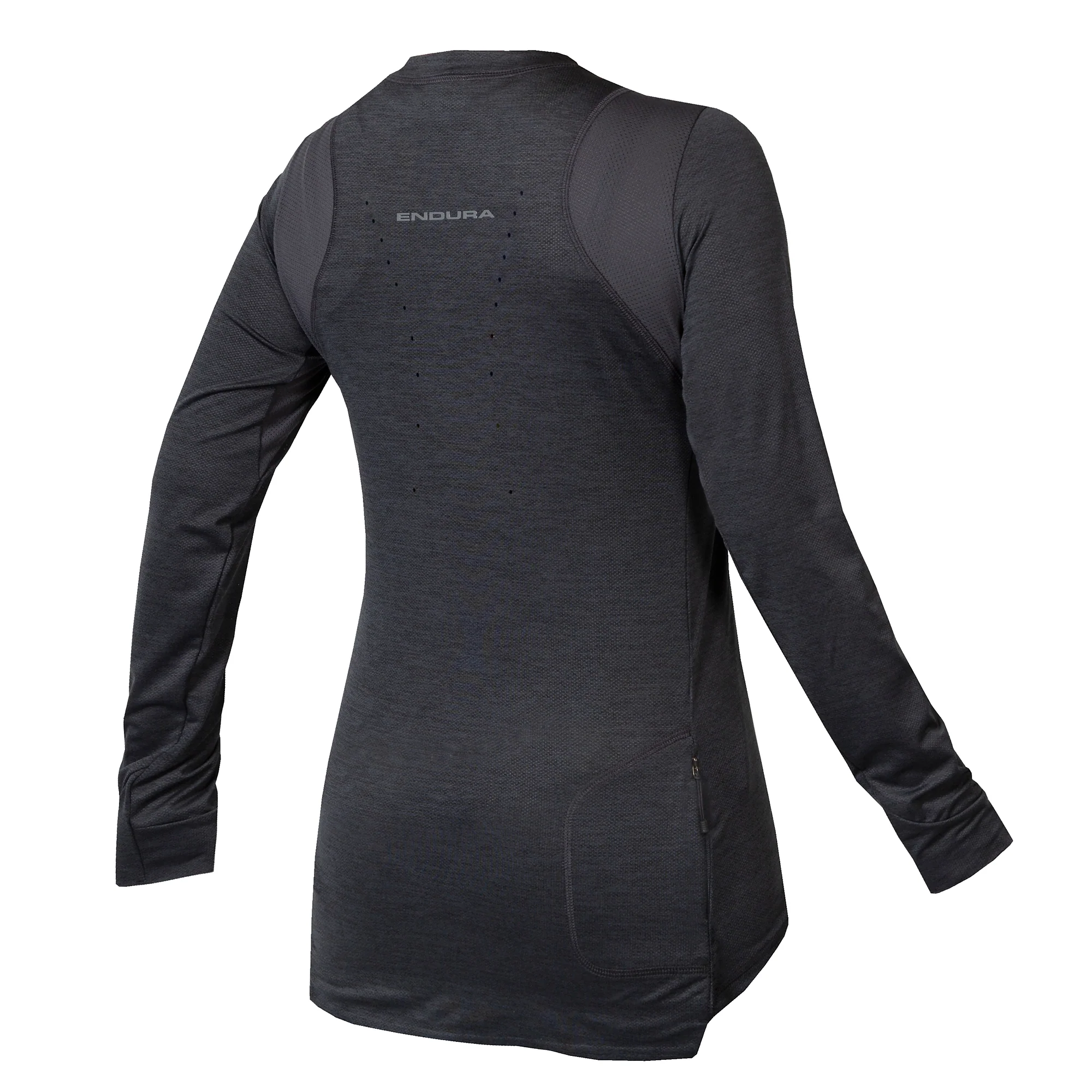 ENDURA SINGLETRACK Damen Langarm Trikot Grau - Image 2