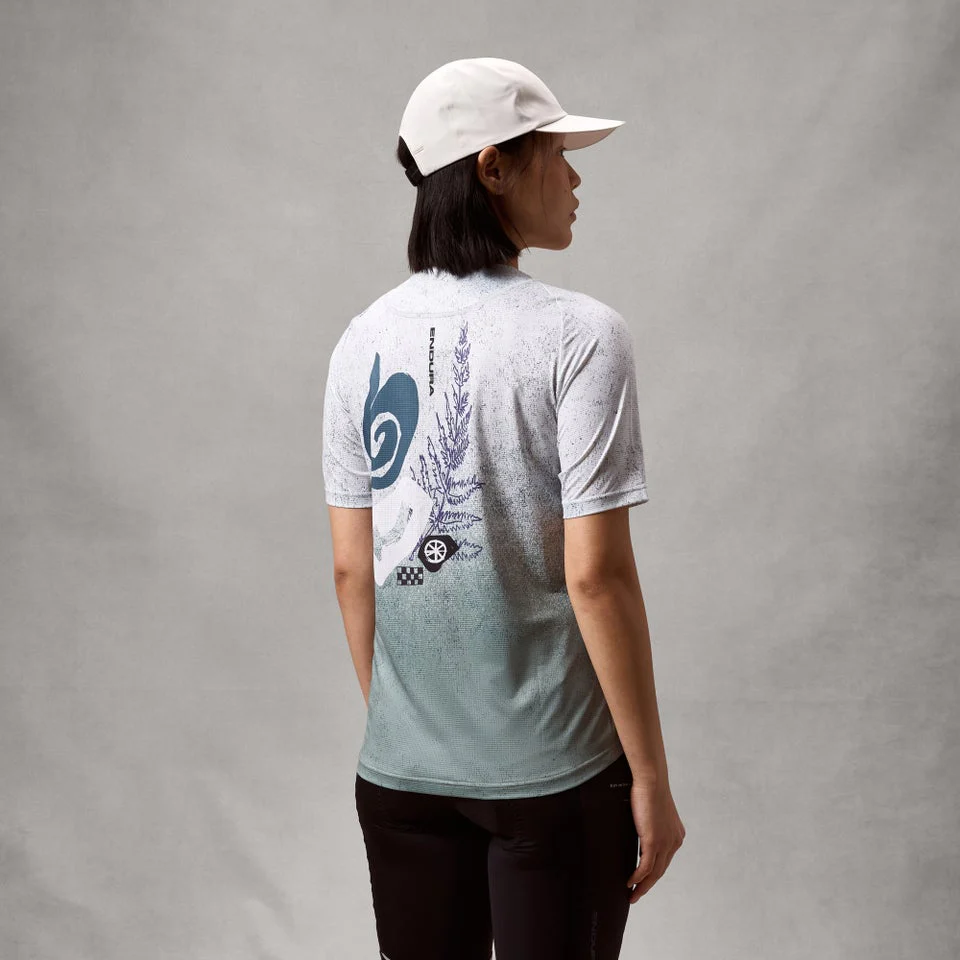 ENDURA SINGLETRACK PRINT Trikot Kurzarm Women Aero Blue - Image 2