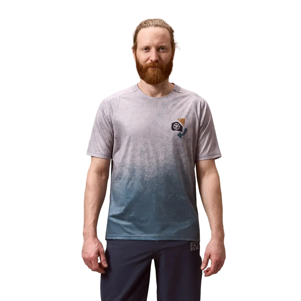 ENDURA SINGLETRACK PRINT Trikot Kurzarm Titanium