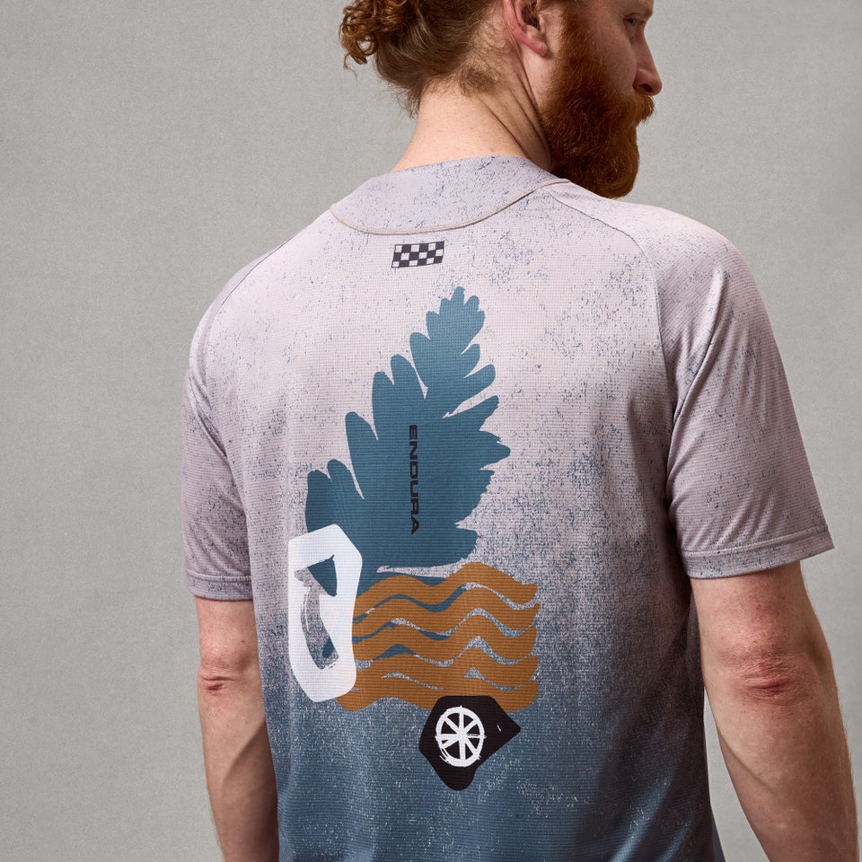 ENDURA SINGLETRACK PRINT Trikot Kurzarm Titanium - Image 3