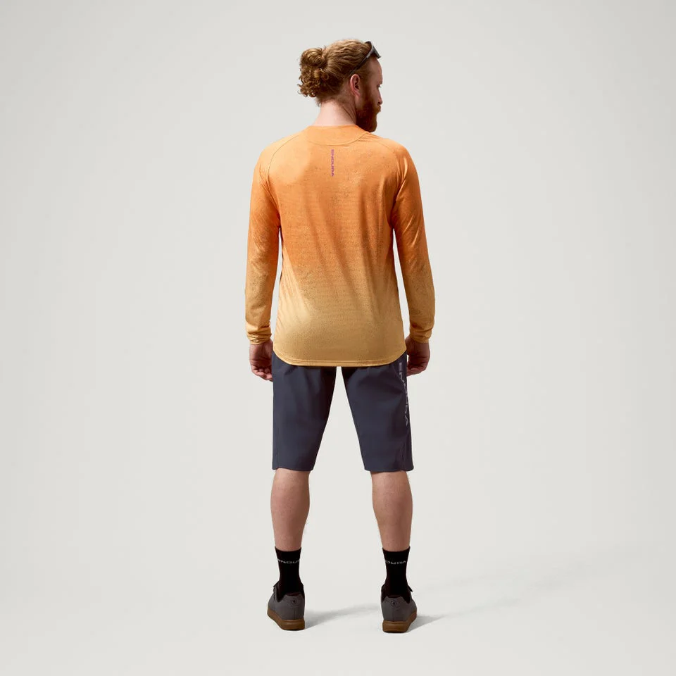 ENDURA SINGLETRACK PRINT Trikot Langarm End Orange - Image 4