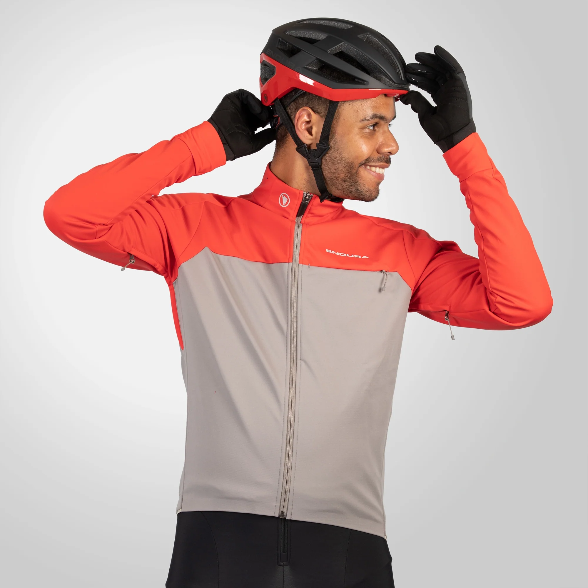 ENDURA WINDCHILL II Jacke Grau/Rot - Image 3