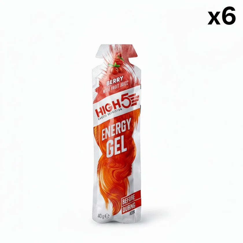 6er-Pack HIGH5 ENERGY GEL (40g) Berry