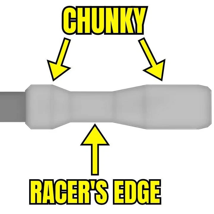 Grips ESI FIT CR (CHUNKY/RACER'S EDGE COMBO) 130 mm Schwarz - Image 2