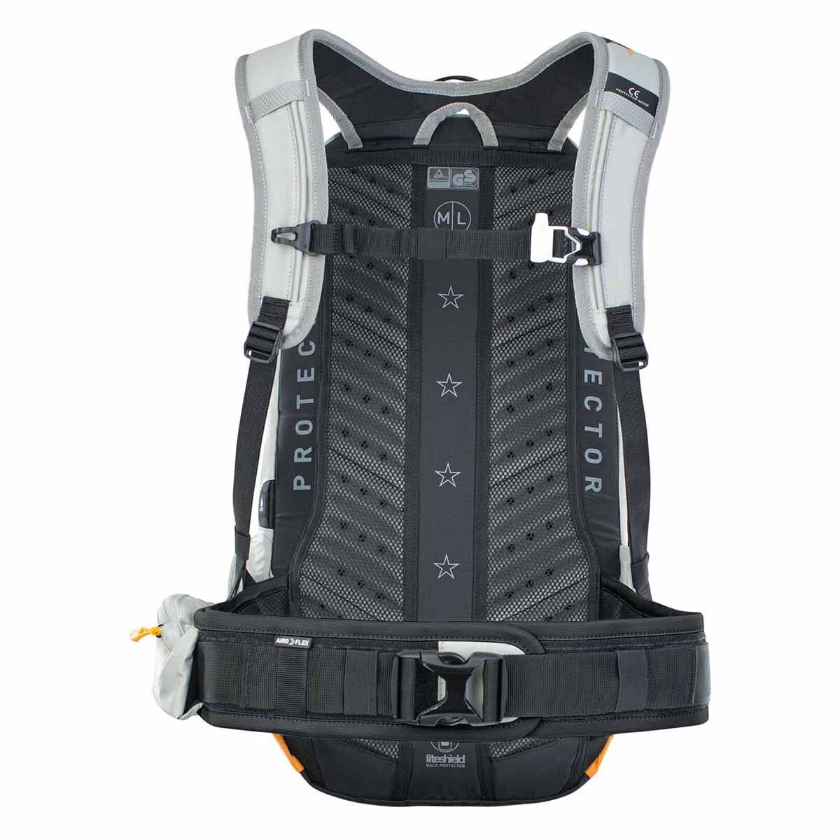 EVOC FR ENDURO E-RIDE 16L Rucksack mit Rückenprotektor Grau/Orange - Image 4