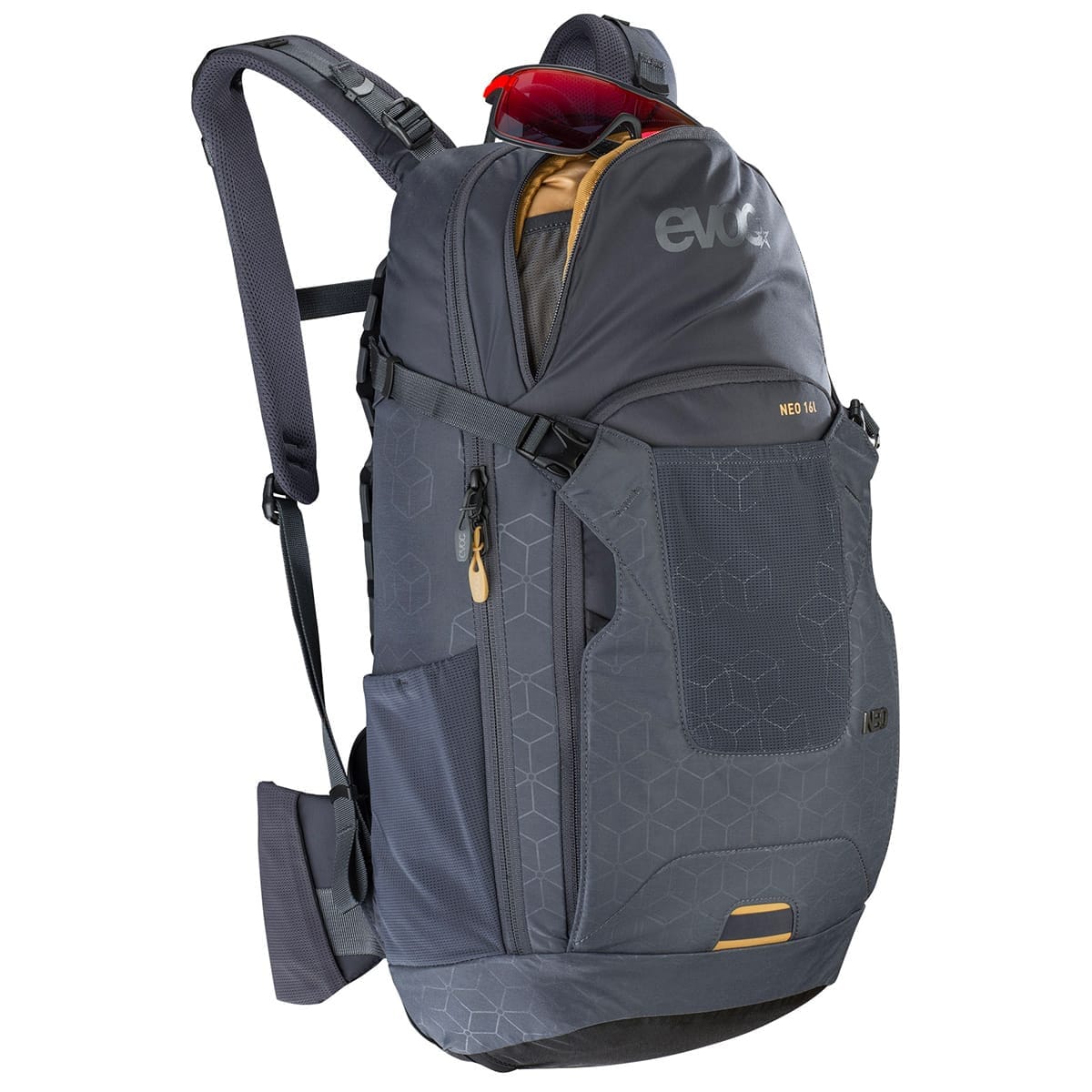 EVOC NEO 16L Rucksack mit Rückenprotektor Schwarz - Image 6