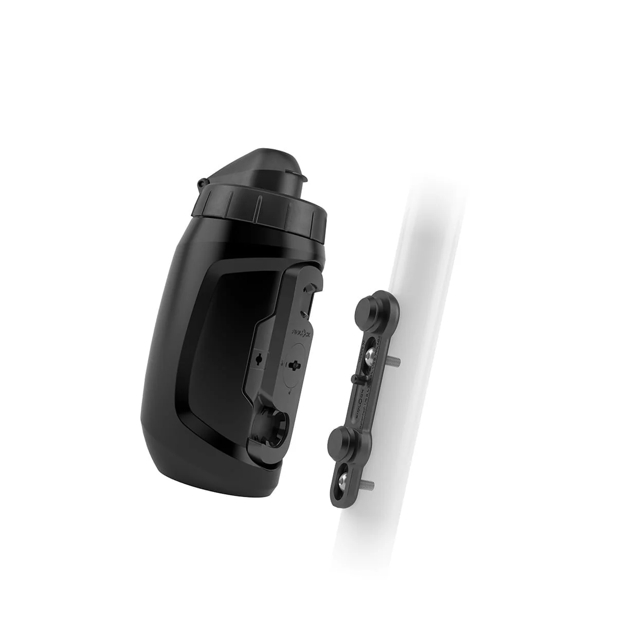 Set Trinkflasche und Flaschenhalter FIDLOCK TWIST BIKE BASE 450 ml Schwarz