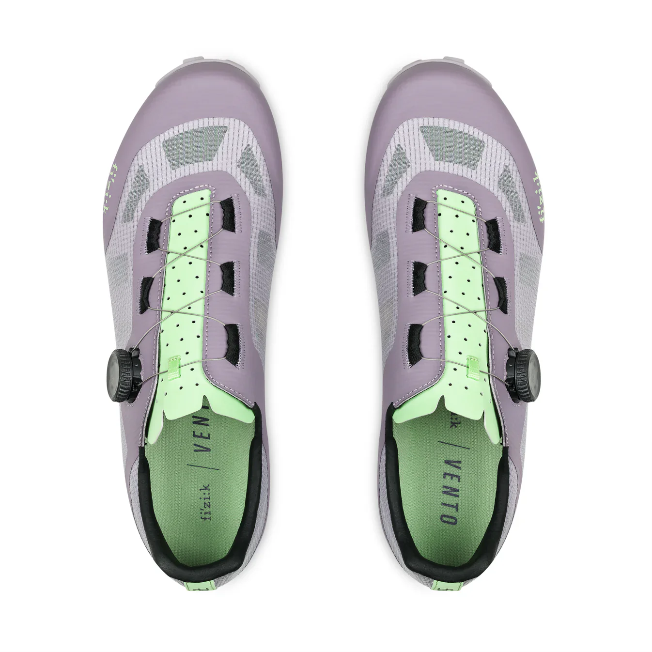 FIZIK VENTO PROXY WIDE XC/Gravel-Mountainbike-Schuhe, Lavendel/Grün - Image 3